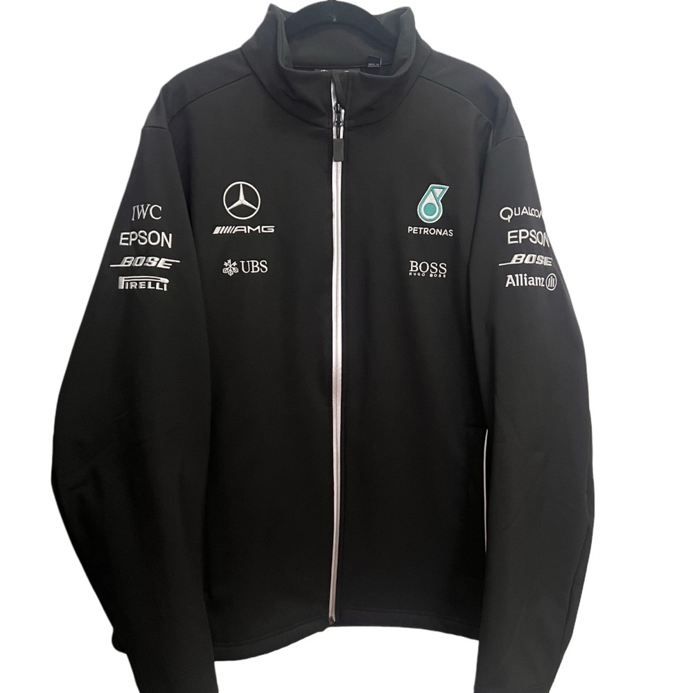 Mercedes AMG Petronas Black Performance Jacket F1 London Branded